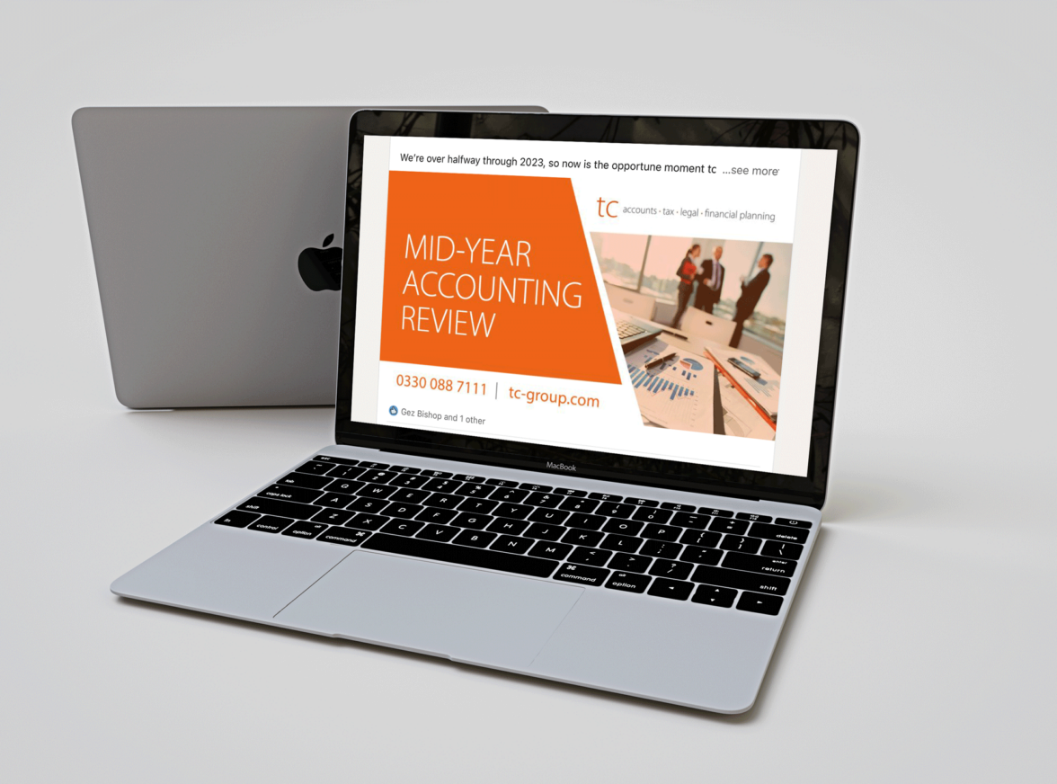 LinkedIn branding and marketing assets for TC Group.